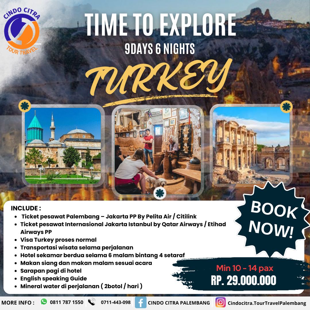 TOUR TURKEY 9 Days 6 Nights